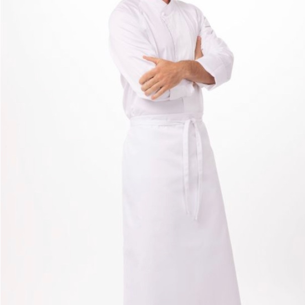 Chef Works | Chef's Full-Length Apron Poly-Cotton Soil Release | NWT
